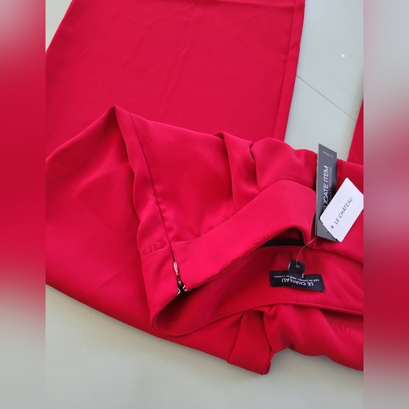 NWT - Le Chateau Red Dress Pants- Size 12 - Picture 3 of 5